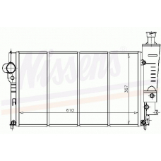 63514 NISSENS Радиатор, охлаждение двигателя
