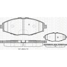 8110 21002 TRIDON Brake pads - front