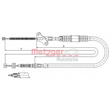 17.2723 METZGER Трос, стояночная тормозная система