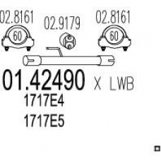 01.42490 MTS Труба выхлопного газа