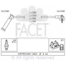 4.9619 FACET Комплект проводов зажигания