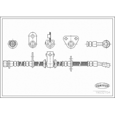19032754 CORTECO Тормозной шланг
