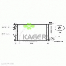 31-3637 KAGER Радиатор, охлаждение двигателя