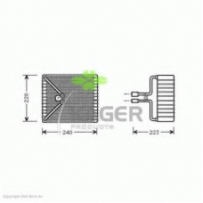 94-5129 KAGER Испаритель, кондиционер