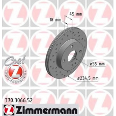 370.3066.52 ZIMMERMANN Тормозной диск