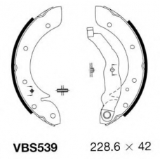 VBS539 MOTAQUIP Комплект тормозных колодок