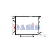 122540N AKS DASIS Радиатор, охлаждение двигателя