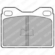 LP145 DELPHI Комплект тормозных колодок, дисковый тормоз
