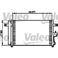 814332 VALEO Конденсатор, кондиционер