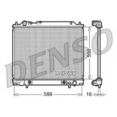 DRM45013 DENSO Радиатор, охлаждение двигателя