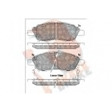 RB2073 R BRAKE Комплект тормозных колодок, дисковый тормоз