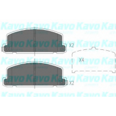 KBP-3506 KAVO PARTS Комплект тормозных колодок, дисковый тормоз