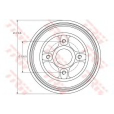 DB4214MR TRW Тормозной барабан