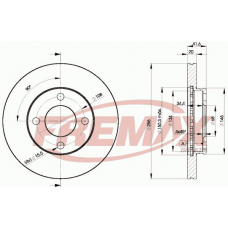 BD-3638 FREMAX Тормозной диск