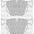 BBP1871 BORG & BECK Комплект тормозных колодок, дисковый тормоз