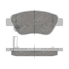 SP 406 SCT Комплект тормозных колодок, дисковый тормоз