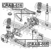CRAB-016 FEBEST Подвеска, рычаг независимой подвески колеса