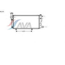 PE2109 AVA Радиатор, охлаждение двигателя