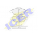 141104-046 ICER Комплект тормозных колодок, дисковый тормоз