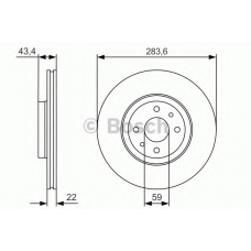 0 986 479 R17 BOSCH Тормозной диск