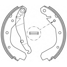 BSA2034.00 OPEN PARTS Комплект тормозных колодок