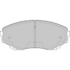 FD6974A NECTO Комплект тормозных колодок, дисковый тормоз