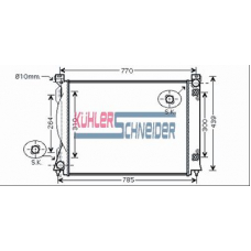 5000481 KUHLER SCHNEIDER Радиатор, охлаждение двигател