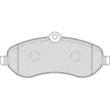FVR1771 FERODO Комплект тормозных колодок, дисковый тормоз