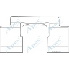 KIT1107 APEC Комплектующие, тормозные колодки