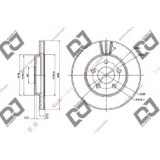 BD1645 DJ PARTS Тормозной диск