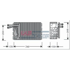 8701801 KUHLER SCHNEIDER Испаритель, кондиционер