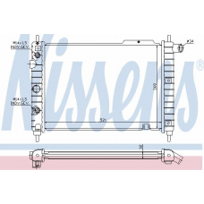 63066A NISSENS Радиатор, охлаждение двигателя