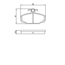 0 986 460 995 BOSCH Комплект тормозных колодок, дисковый тормоз