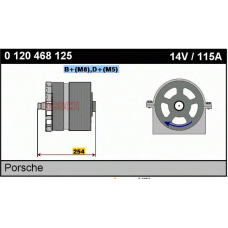 0 120 468 125 BOSCH Генератор