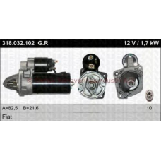 22-318-032-102 TRISCAN Стартер