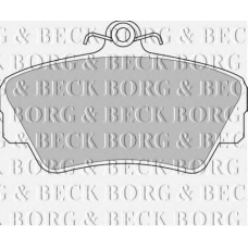 BBP1081 BORG & BECK Комплект тормозных колодок, дисковый тормоз