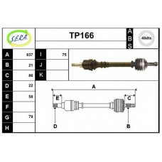 TP166 SERA Приводной вал