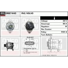 DRB7440 DELCO REMY Генератор