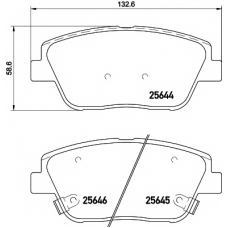 8DB 355 020-551 HELLA PAGID Комплект тормозных колодок, дисковый тормоз