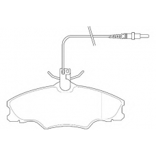 WBP21724A WAGNER LOCKHEED Комплект тормозных колодок, дисковый тормоз