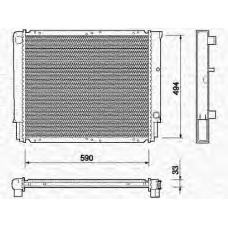 350213733000 MAGNETI MARELLI Радиатор, охлаждение двигателя