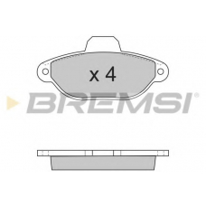 BP2600 BREMSI Комплект тормозных колодок, дисковый тормоз
