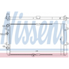 67301 NISSENS Радиатор, охлаждение двигателя