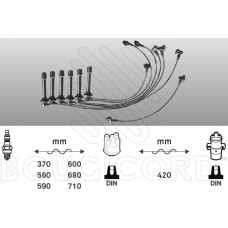 7192 BOUGICORD Комплект проводов зажигания
