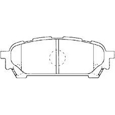 F2N016 AISIN Комплект тормозных колодок, дисковый тормоз