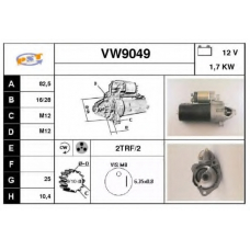 VW9049 SNRA Стартер