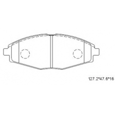 KD0701 ASIMCO Комплект тормозных колодок, дисковый тормоз