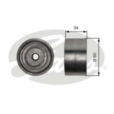 T36480 GATES Паразитный / ведущий ролик, поликлиновой ремень