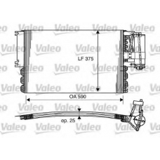 816960 VALEO Конденсатор, кондиционер