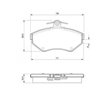 0 986 424 508 BOSCH Тормозные колодки